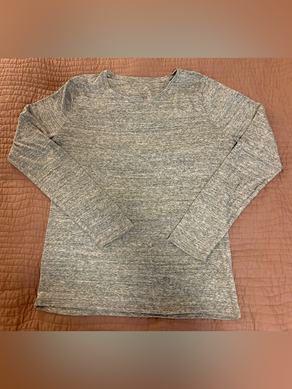 a new day Gray Marled Long Sleeve Soft Tee XL